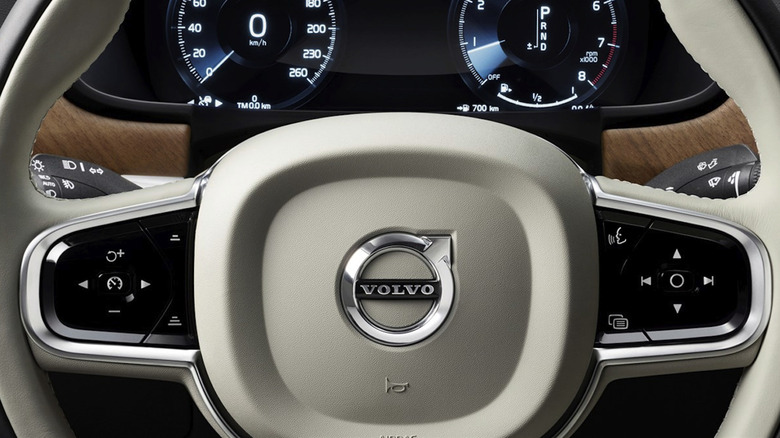 Volvo steering wheel