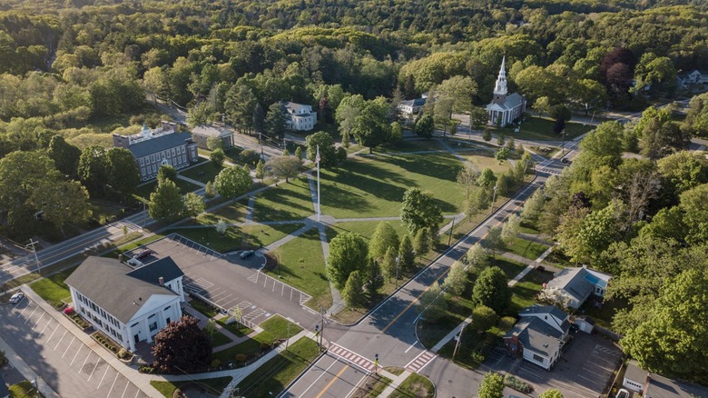 Aerial view of Framingham, Massachusetts