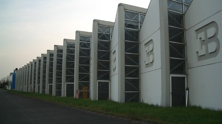 View of Romano Artioli's Bugatti Automobili S.p.A. factory in Campogalliano