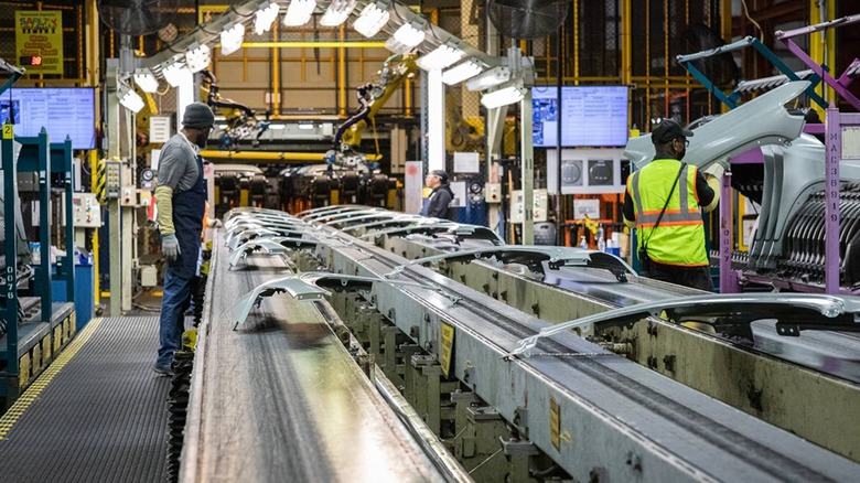 General Motors' Spring Hill production plant assembly line