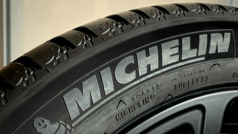 a Michelin-branded tubeless tire