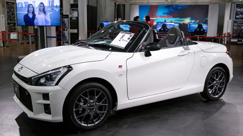 Daihatsu Copen vehicle on display