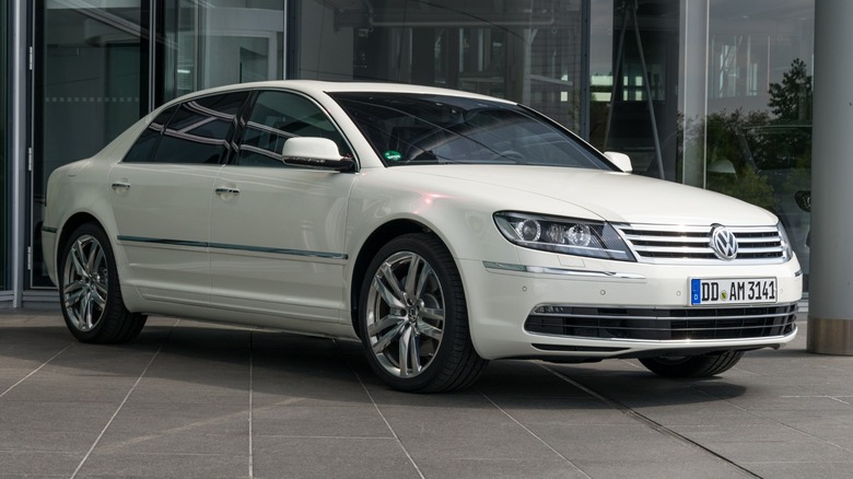 white Volkswagen Phaeton