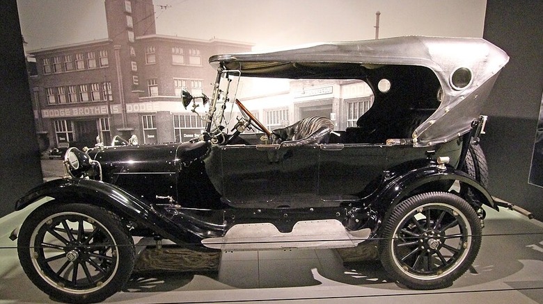 A 1914 Dodge Model 30-35 Touring Car on display at the Louwman Museum in Yhe Hague, Netherlands.