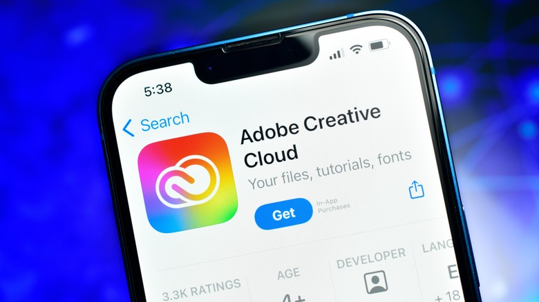 Adobe Creative Cloud app for iPhone