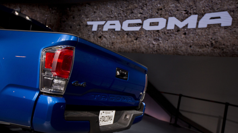 blue toyota tacoma