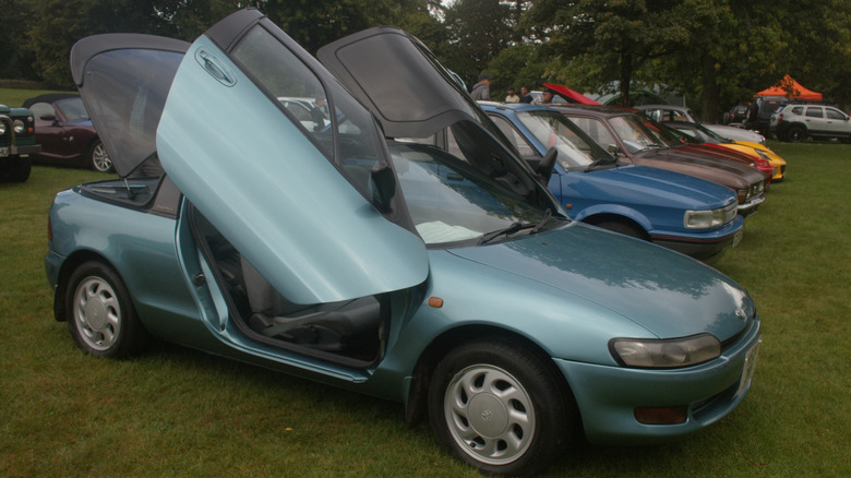 toyota sera butterfly doors car show wales