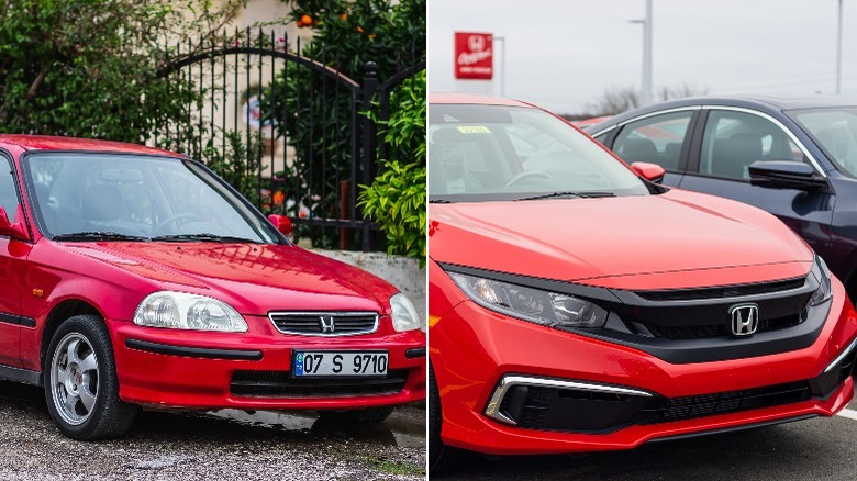 Comparing two Honda Civics