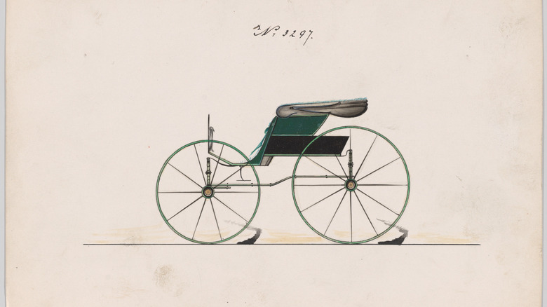 Pony Phaeton carriage design illustration