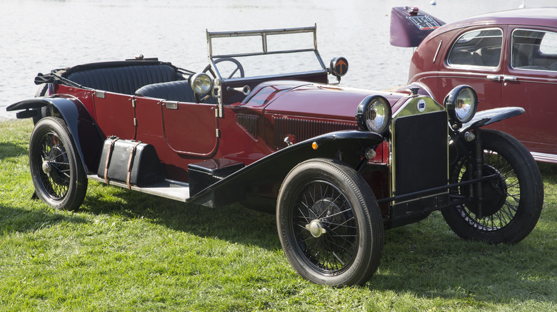 1924 Lancia Lambda parked car show