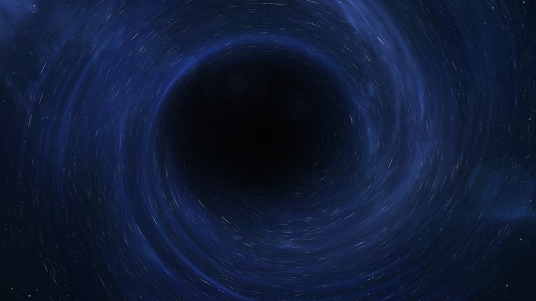 Artist illustration of a black hole