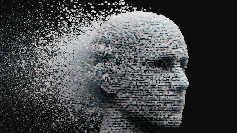 ai person dissolving