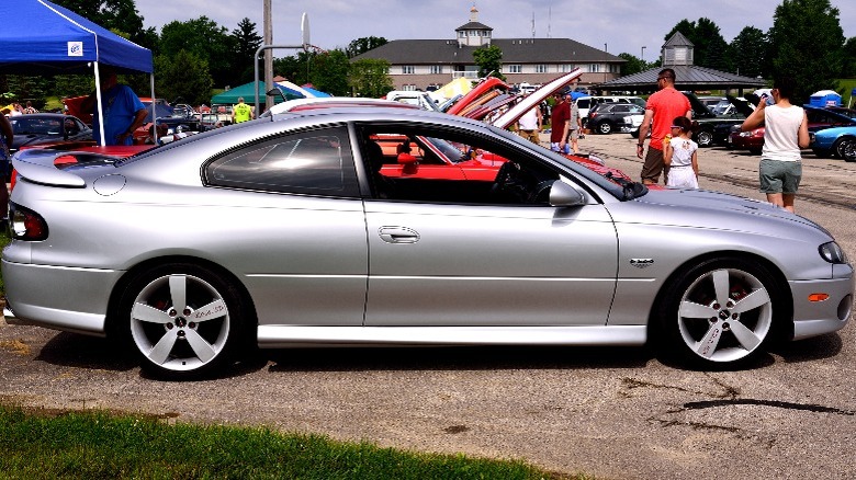 A side vide of a Pontiac GTO