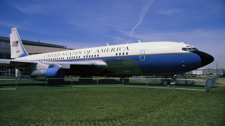 Air Force One Boeing 707 grounded museum display