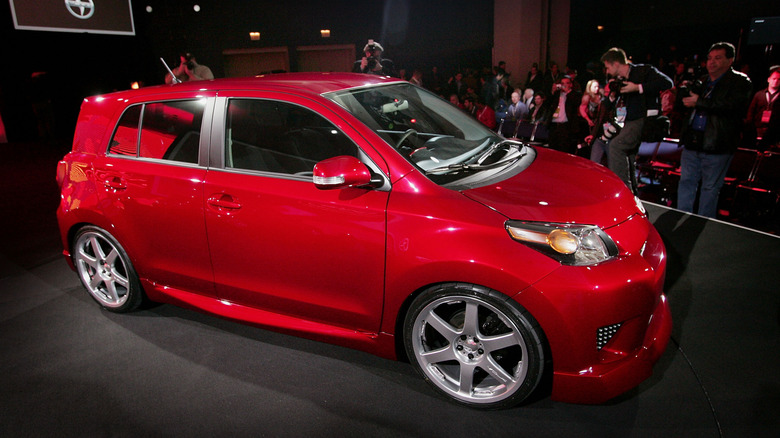 Red Scion xD at Chicago Auto Show