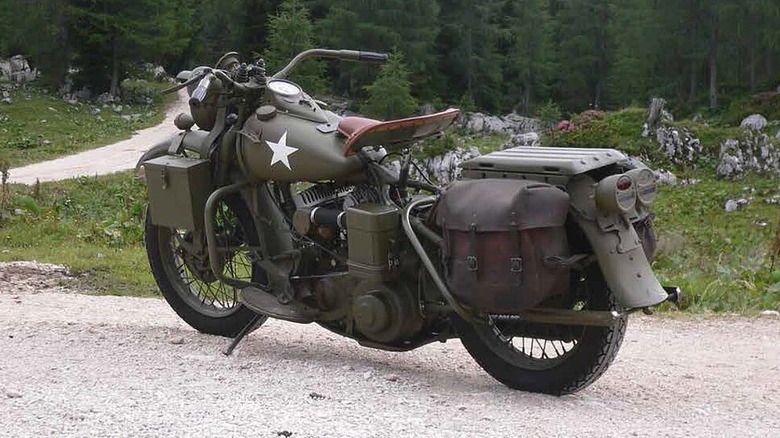 Harley-Davidson military spec'd WLA used during WWII.