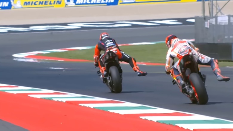 MotoGP Leg Dangle