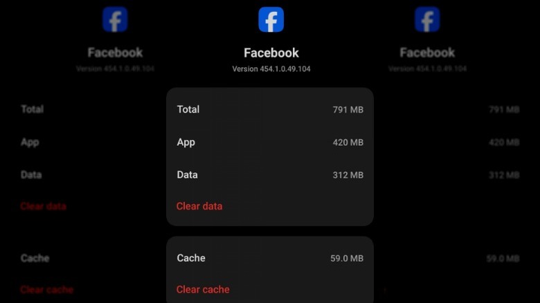 Clearing Facebook data on Android