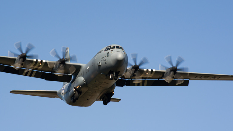 C-130 Hercules landing