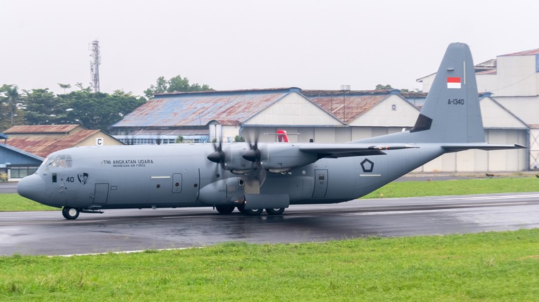 C-130J Super Hercules on runway