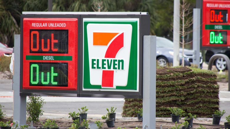 Gas station empty tanks