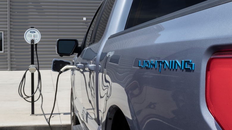 Ford F-150 Lightning charging battery