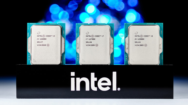 Intel Alder Lake CPUs side by side