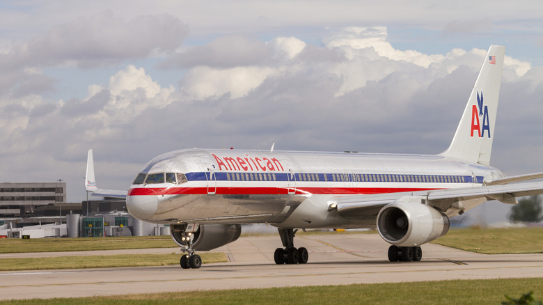 Boeing 757 on runway