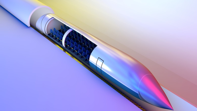 Render of a hyperloop