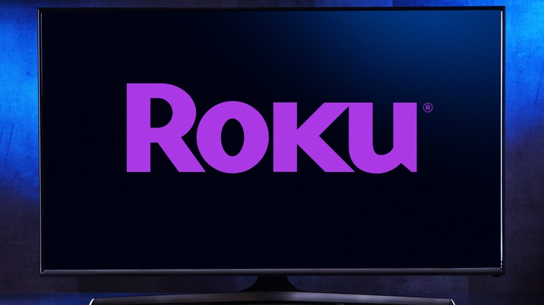 The Roku logo shown on a TV