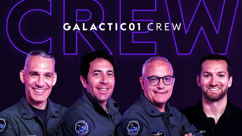 Crew members of Virgin Galactic 01