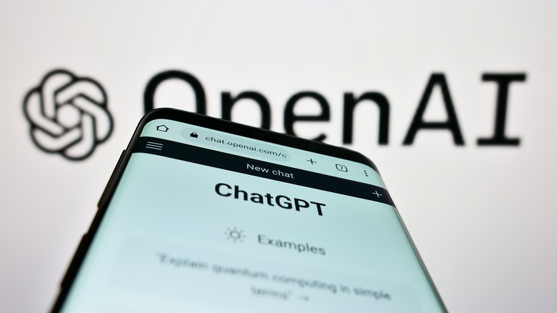 ChatGPT against OpenAI backdrop.