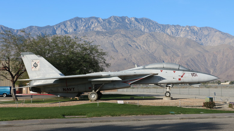 Navy F-14 Tomcat on static display in Palm Springs