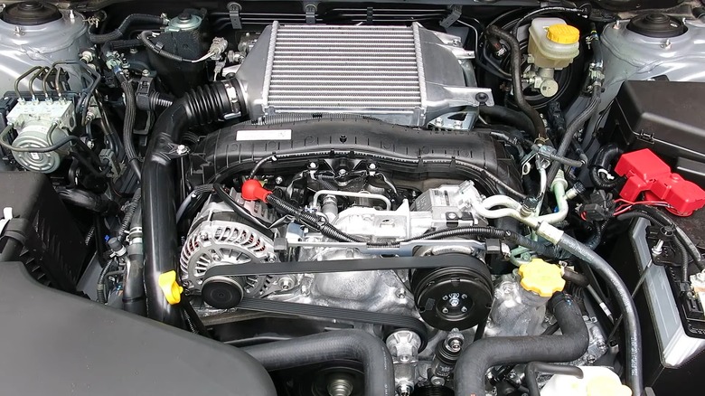 A Subaru Outback 2.0L diesel engine with CVT transmission.