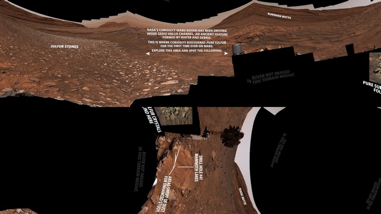 Sulfur discovery on Martian surface