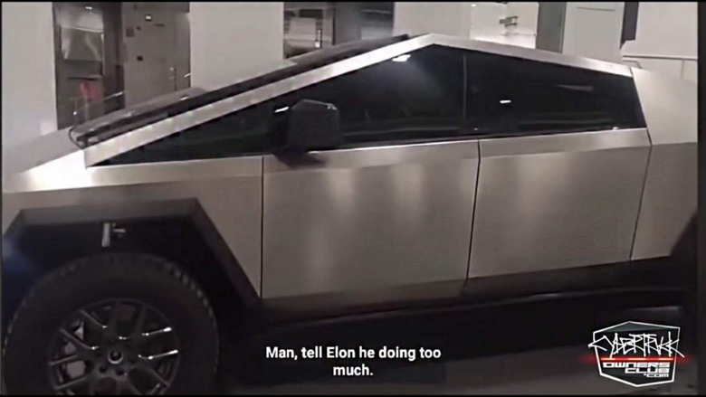 Tesla Cybertruck video screenshot