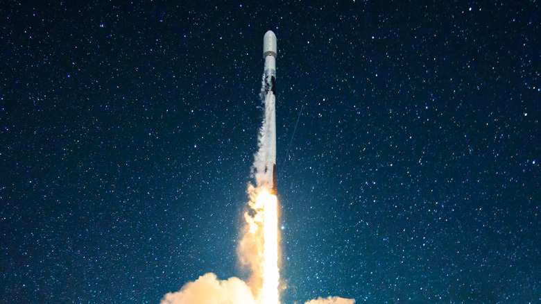 Rocket launch artwork