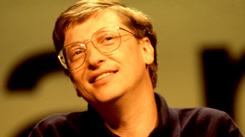 Bill Gates during a Windows 95 convention