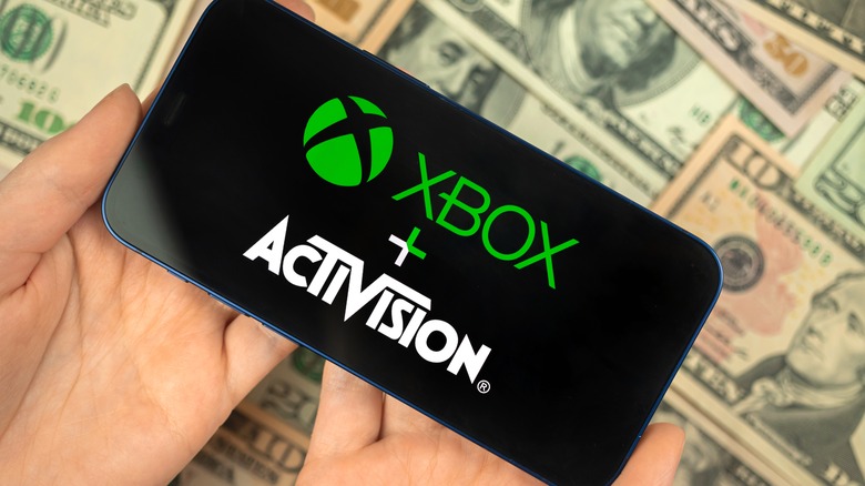 illustration of Xbox and Activision