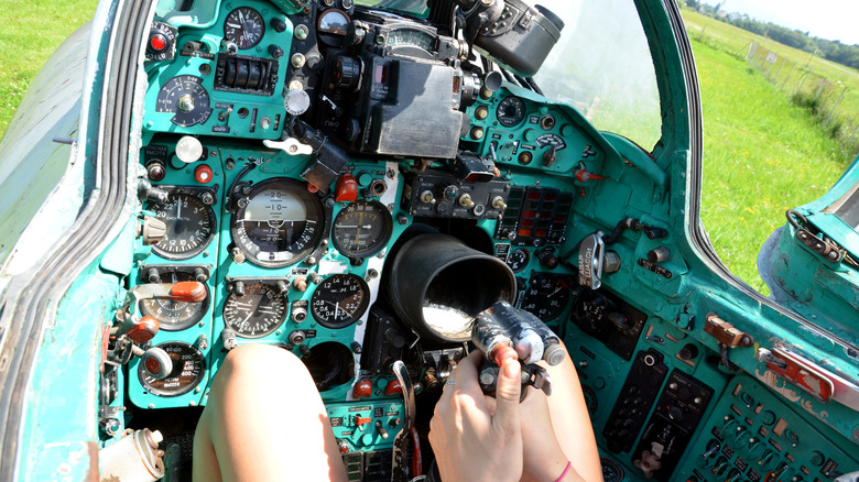 MiG-21 cockpit controls