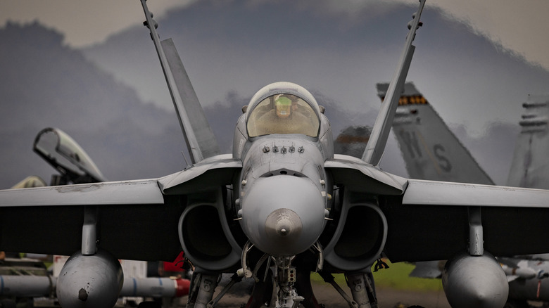 F/A-18 preparing to fly