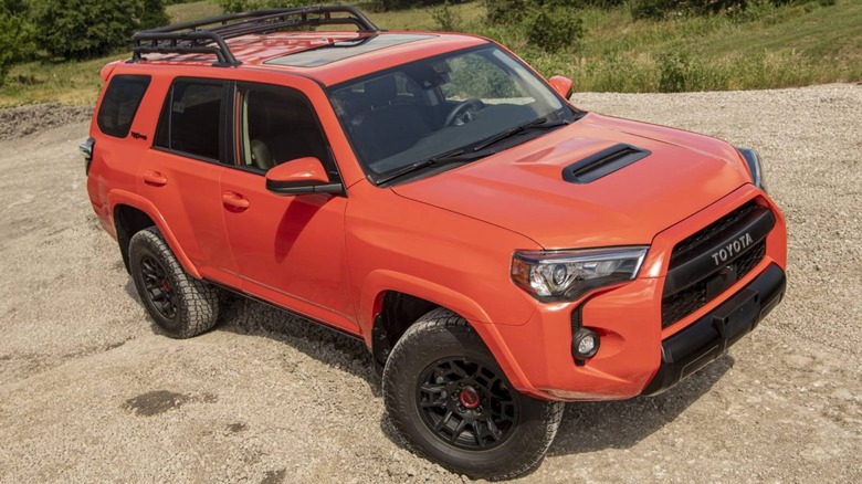 front angle view of the Toyota 4Runner