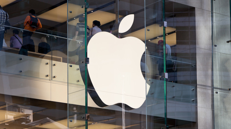 Apple store sign