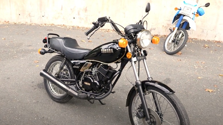 Yamaha RX50 parked on road