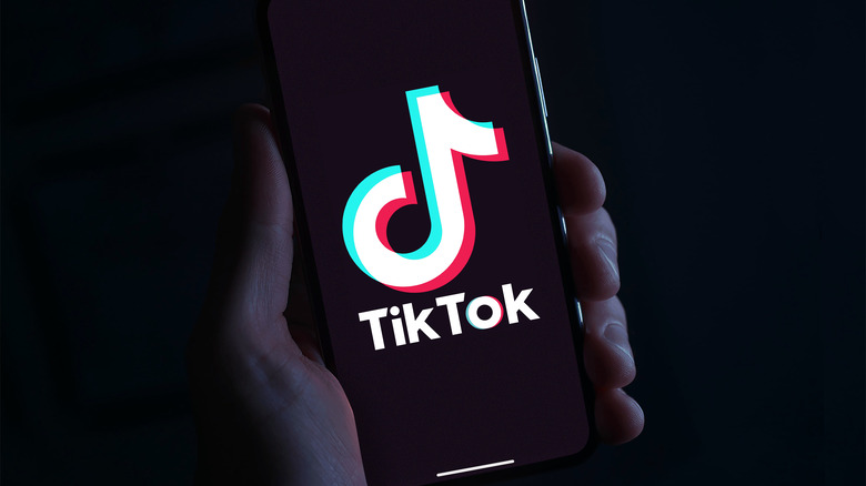 TikTok app on smartphone