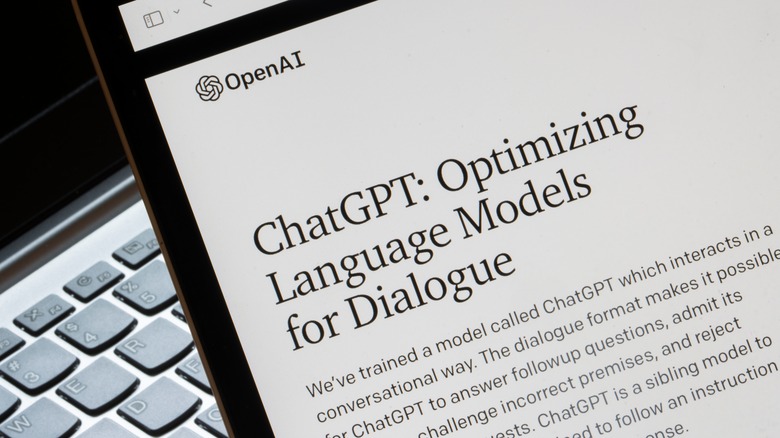 ChatGPT's announcement from OpenAI