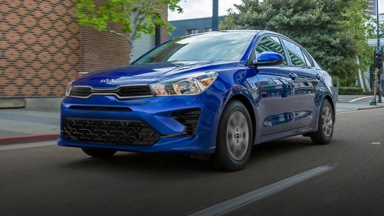 2023 Kia Rio driving