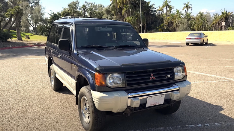 Mitsubishi Montero in parking lot