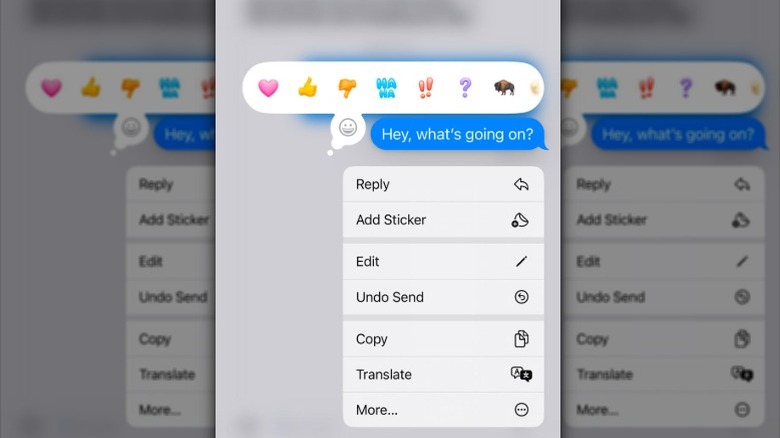 Editing iMessage option iPhone