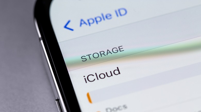 iCloud Storage details on iPhone